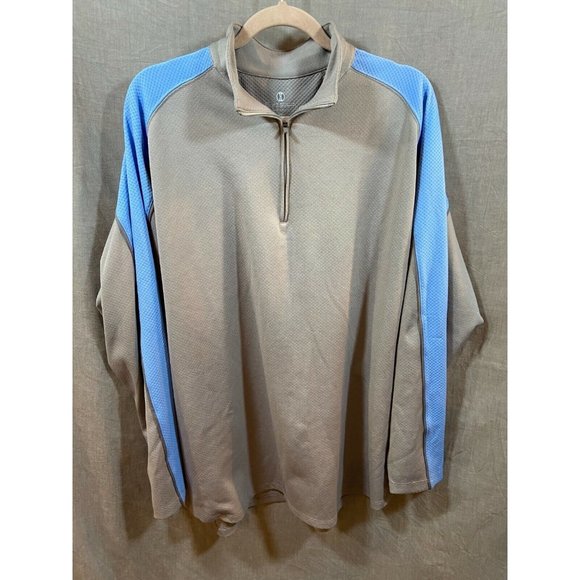 Holloway Shirt Adult Extra Large Gray Blue 1/4 Zip Sweatshirt Mens.‎ - Picture 1 of 8